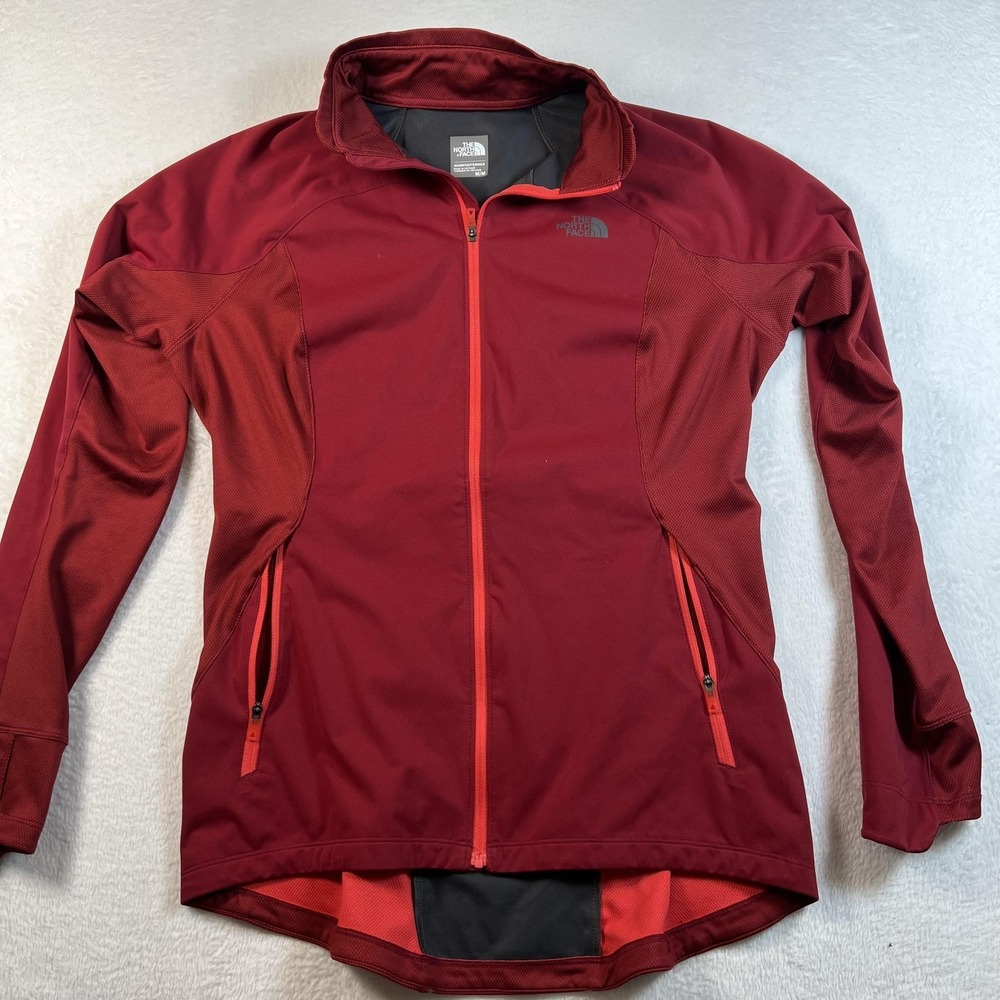 The North Face Isolite Jacket Womens M Red Softshell‎  Zip Windbreaker Running